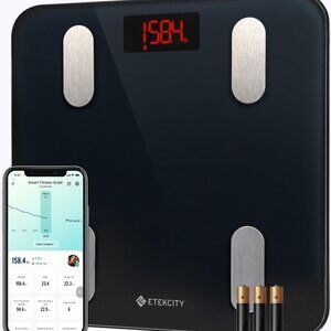 Etekcity Black Smart Scale   NEW